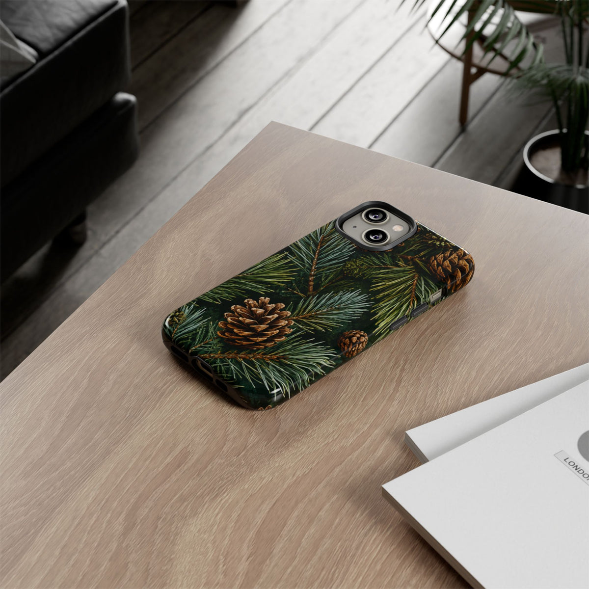 Pinecone Pines Phone Case — Festive Evergreen iPhone Cover