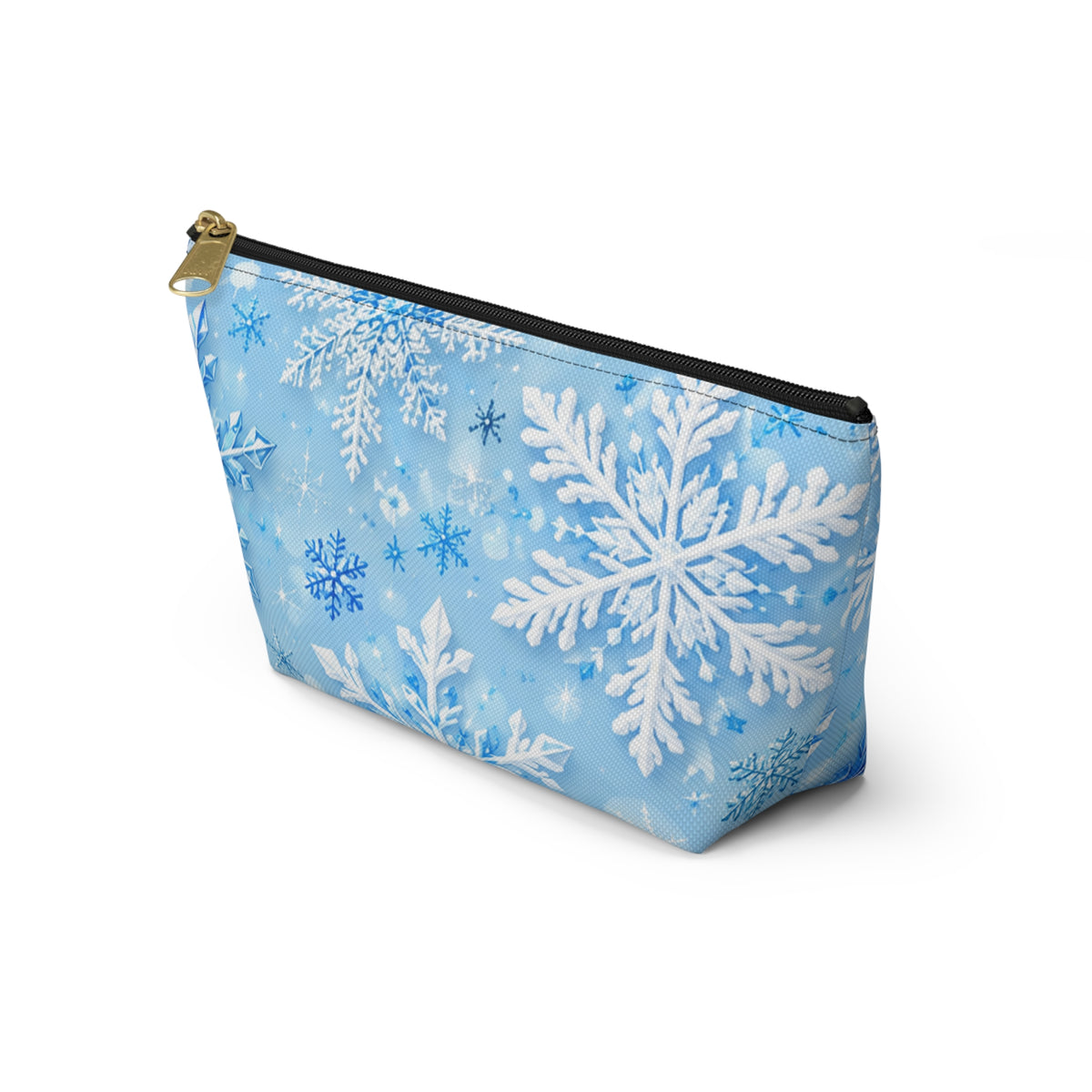Snowflake Cosmetic Pouch — Winter Accessory Bag for Travel & Gifts