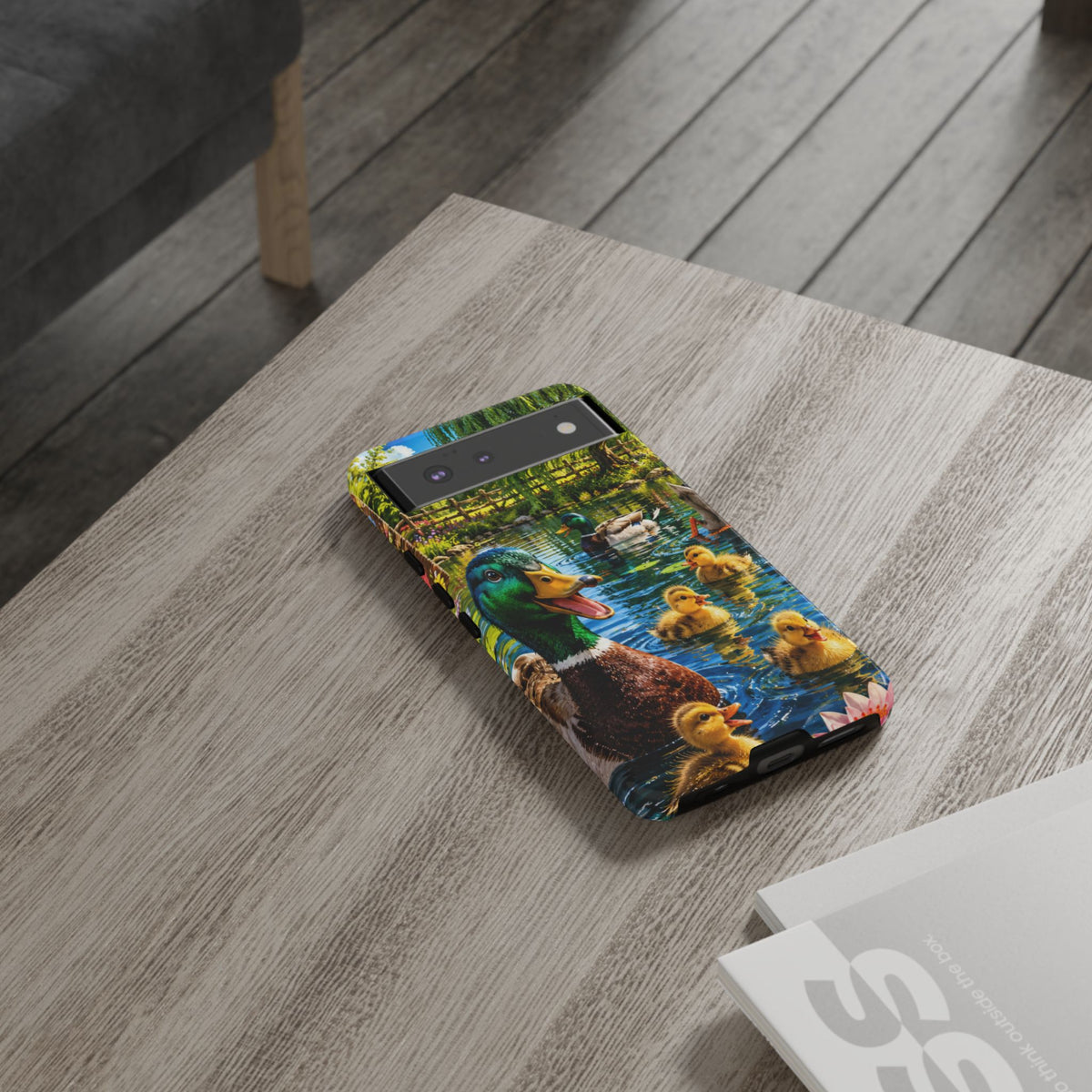 Duck Family Phone Case — Cute Mallard & Ducklings Protective Tough Case