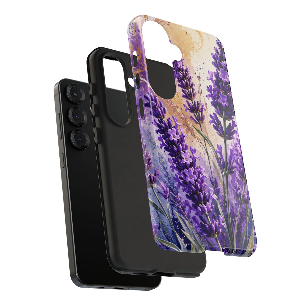 Lavender Bouquet Tough Phone Case — Protective Floral iPhone Case