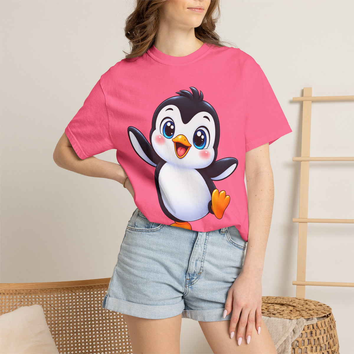 Cute Cartoon Penguin T-Shirt — Adorable Baby Penguin Graphic Tee