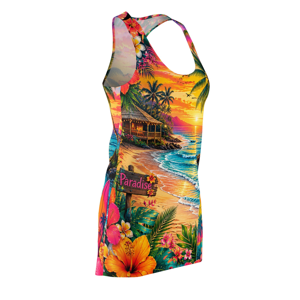 Tropical Beach Racerback Dress