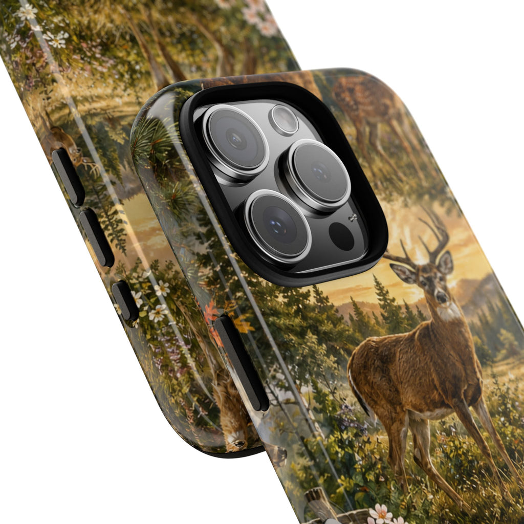 Deer Forest Phone Case — Woodland Bucks Nature iPhone Cover