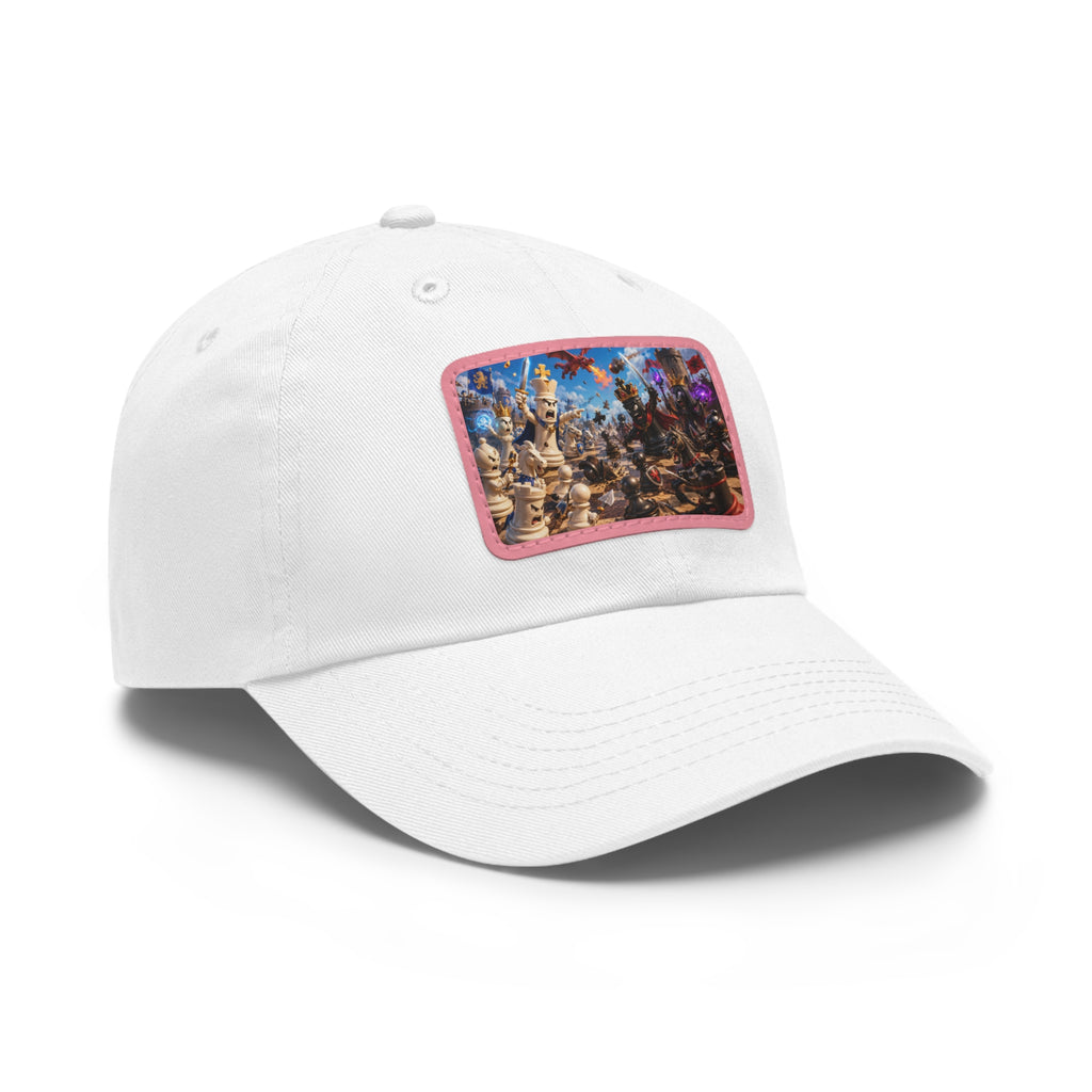 Dad Hat with Leather Patch (Rectangle)