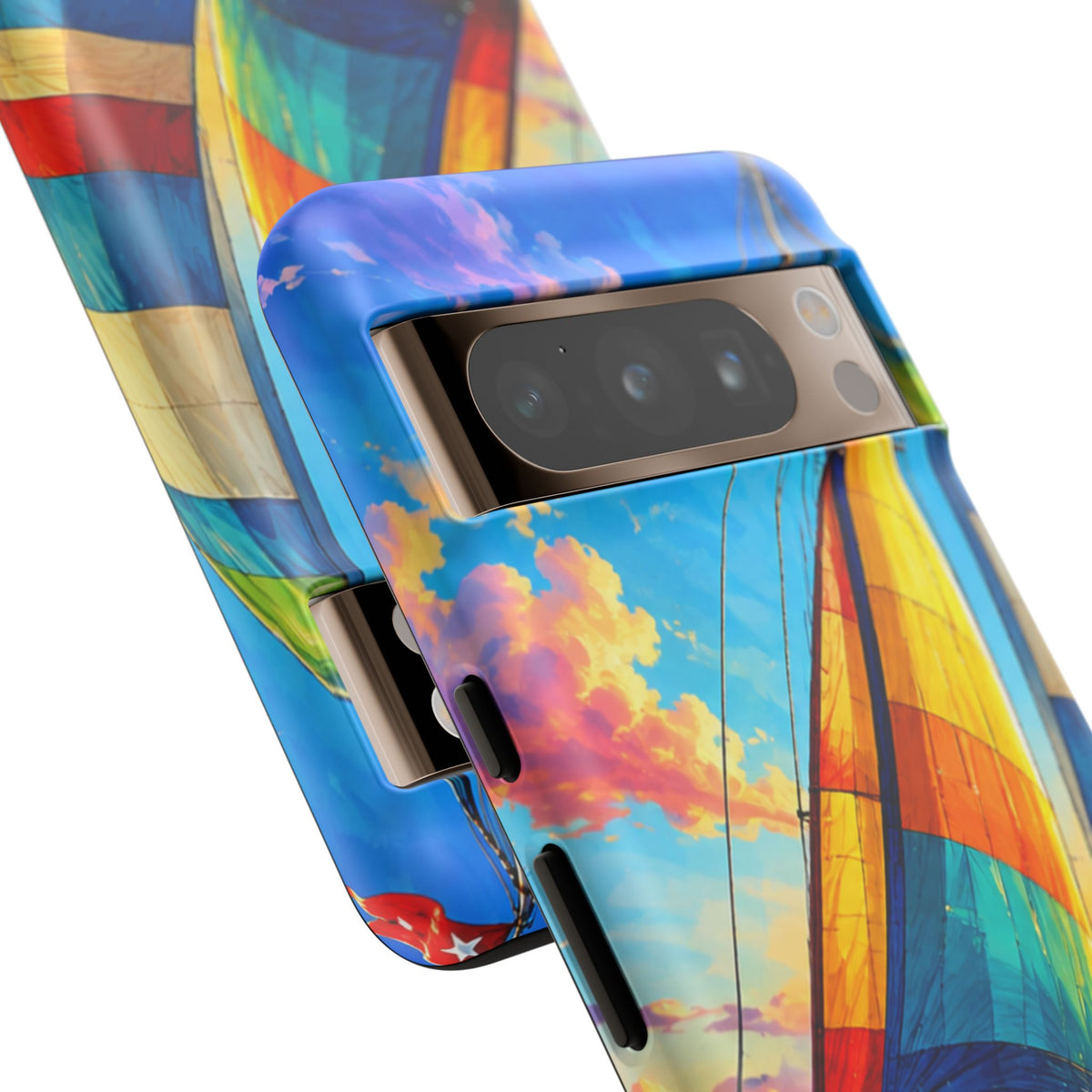 Sailboat Sunset Phone Case — Colorful Nautical iPhone Cover