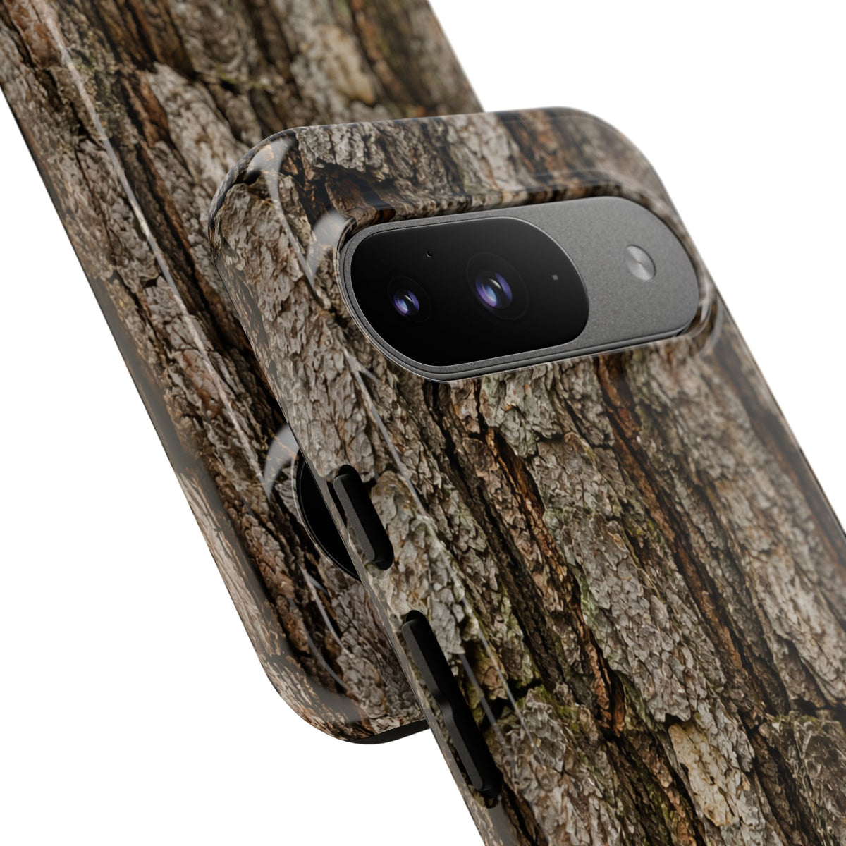 Bark Texture Phone Case - Rugged Woodland Camouflage for Nature Lovers