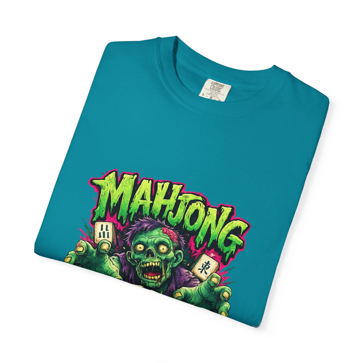 Mahjong Zombie T-shirt | Zombie Mahjong Tiles Graphic Tee