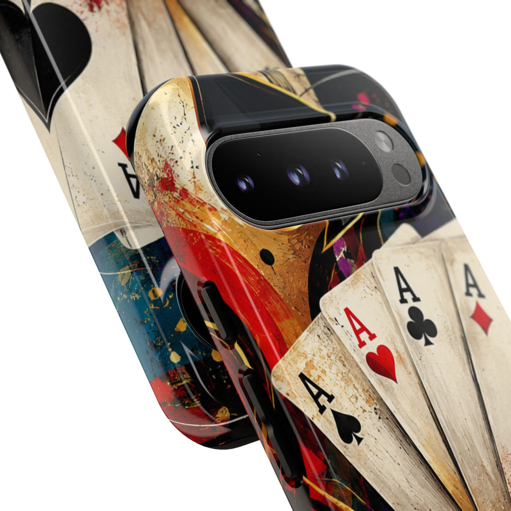 Casino Poker Ace Phone Case — Vintage Playing Cards & Chips Protective Cover