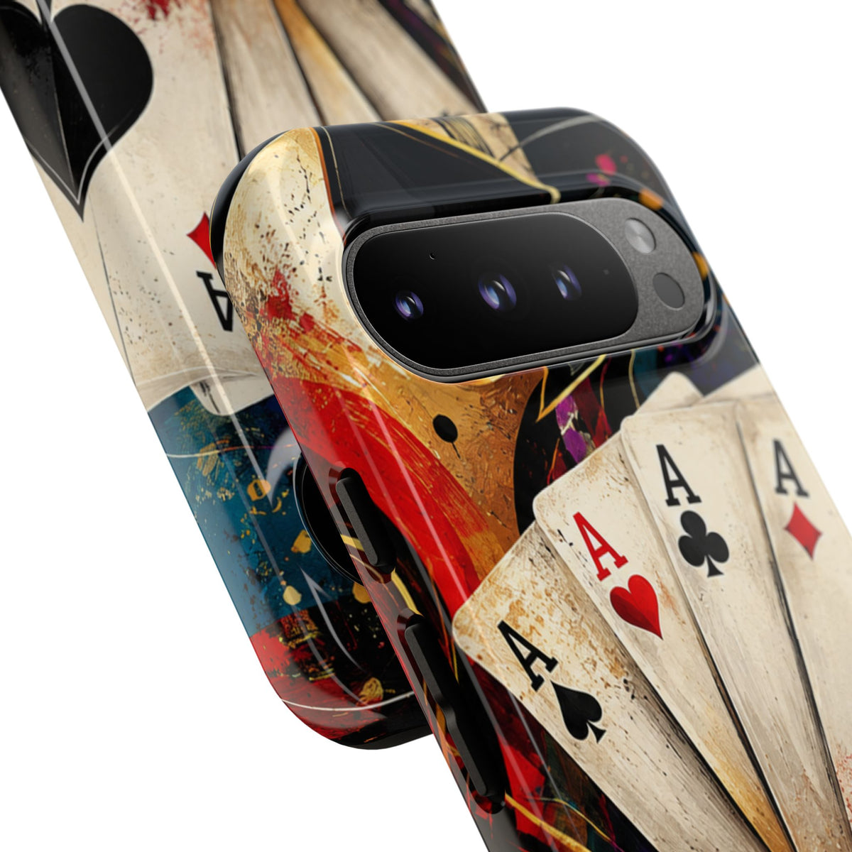 Casino Poker Ace Phone Case — Vintage Playing Cards & Chips Protective Cover