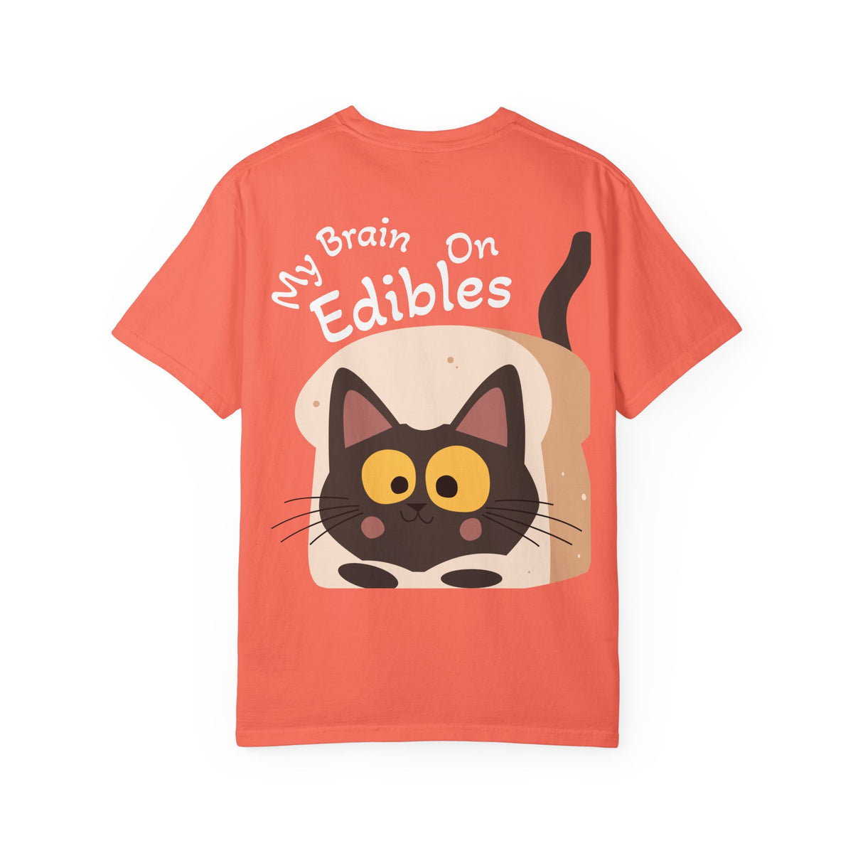 Black Cat in Toast T-Shirt | Cute Kawaii Kitty Illustration