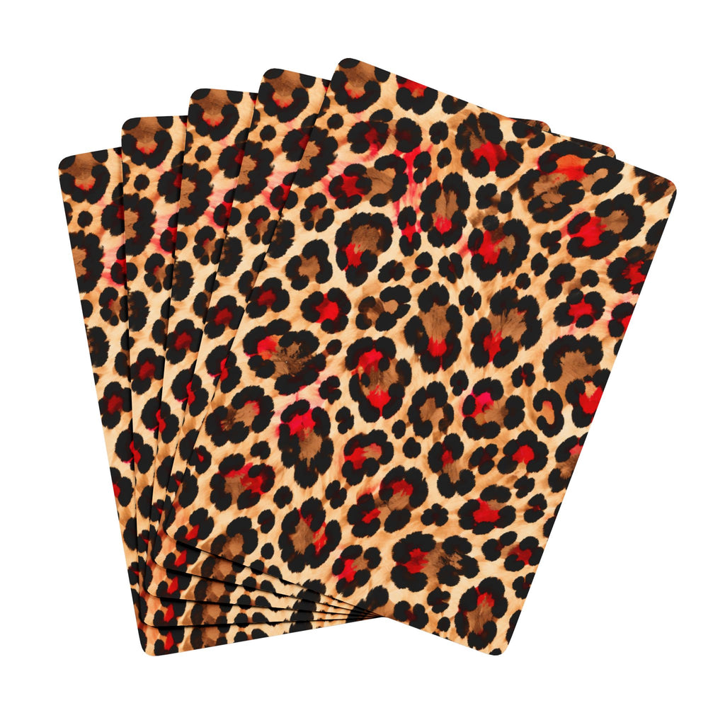 Leopard Print Poker Playing Cards – Stylish Casino Deck for Game Nights