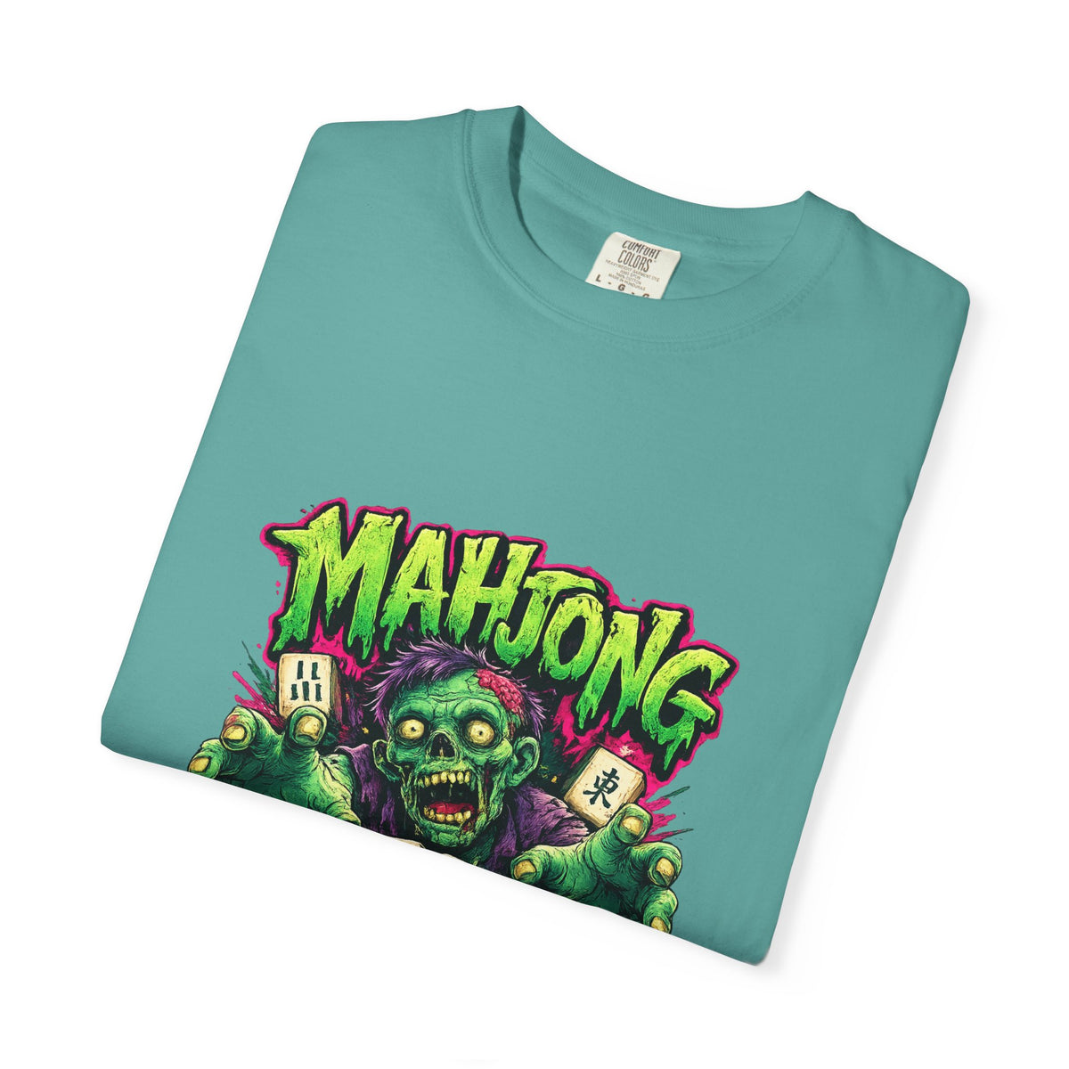 Mahjong Zombie T-shirt | Zombie Mahjong Tiles Graphic Tee