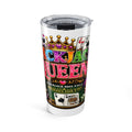 Blackjack Queen Tumbler 20oz | Casino Playing Cards Design