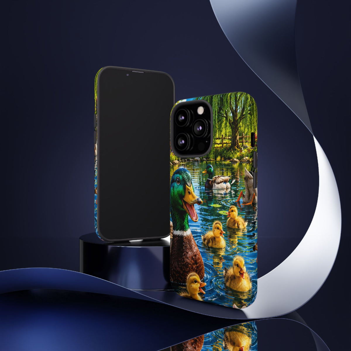 Duck Family Phone Case — Cute Mallard & Ducklings Protective Tough Case