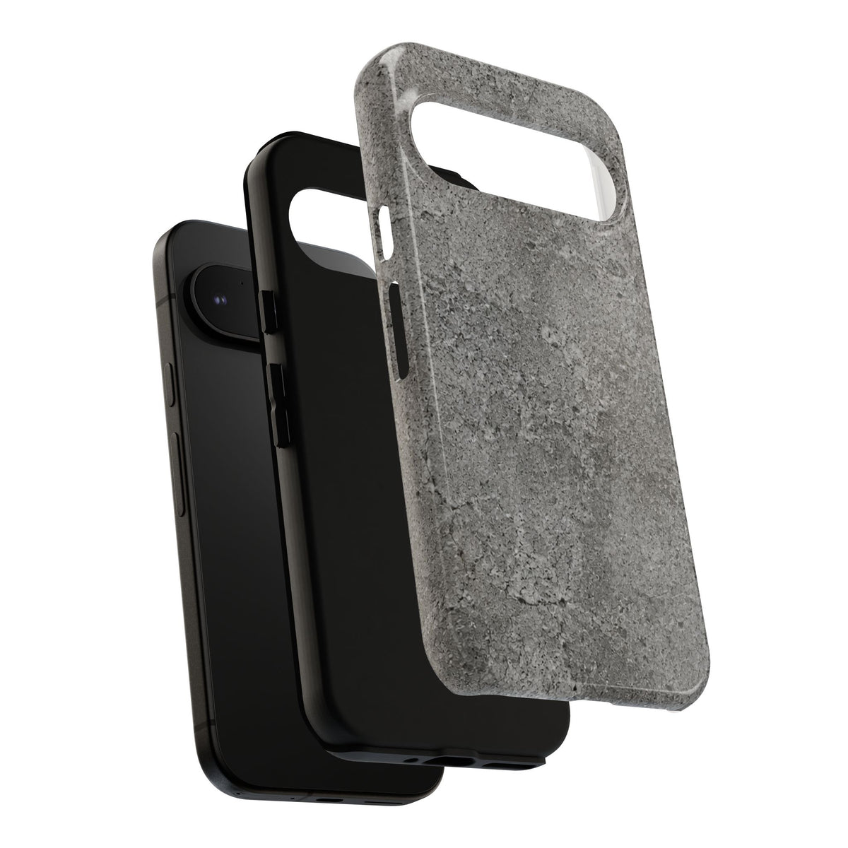 Concrete Texture Phone Case — Rugged Grey Protective iPhone Cover