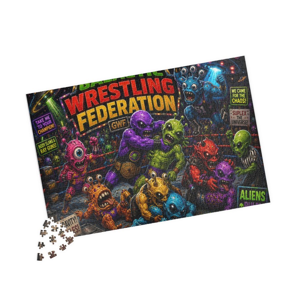 Galactic Wrestling Federation aliens puzzle | Jigsaw Puzzle