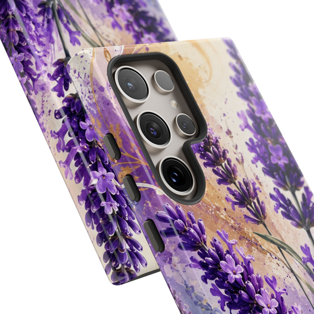 Lavender Bouquet Tough Phone Case — Protective Floral iPhone Case