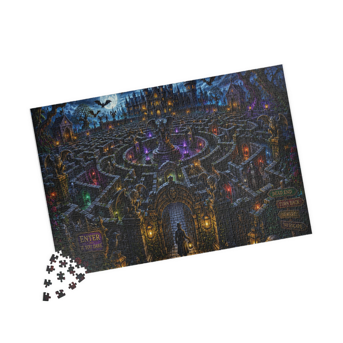 Haunted Castle Maze Puzzle 520 Piece | Spooky Night Jigsaw