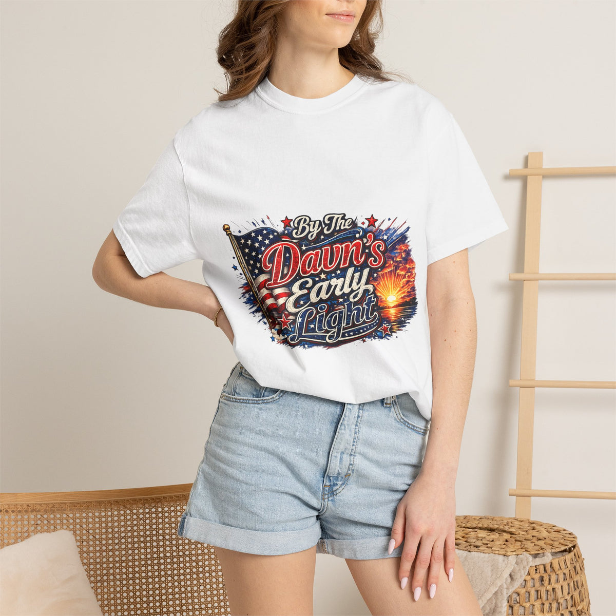 Dawn's Early Light T-shirt | American Flag, Fireworks