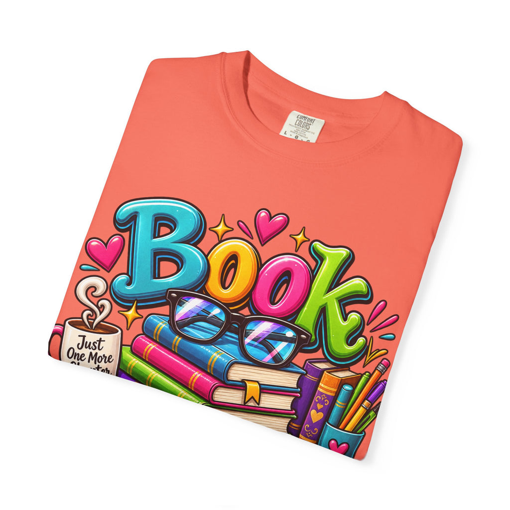 Book Nerd T-Shirt | Colorful Stacked Books Illustration