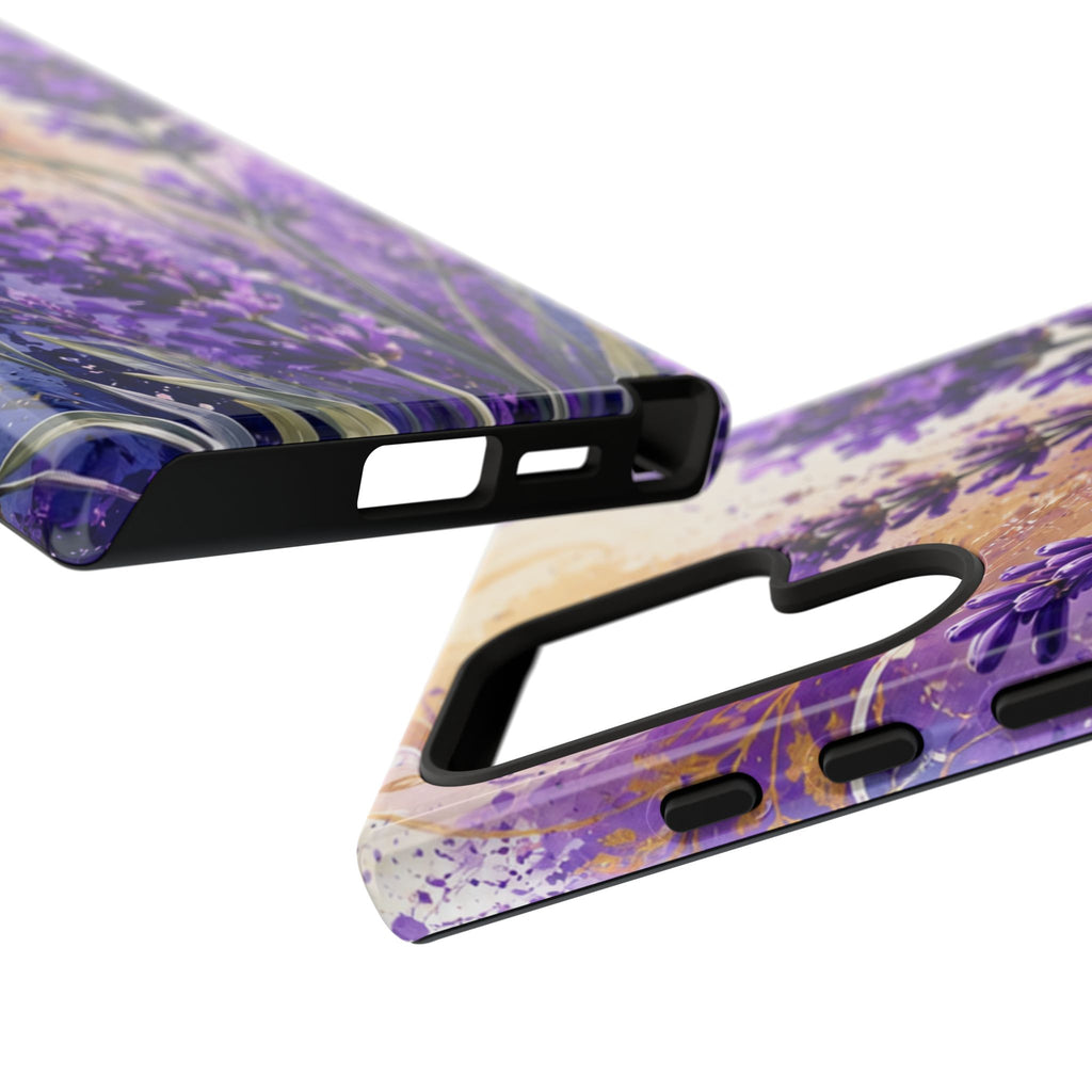 Lavender Bouquet Tough Phone Case — Protective Floral iPhone Case