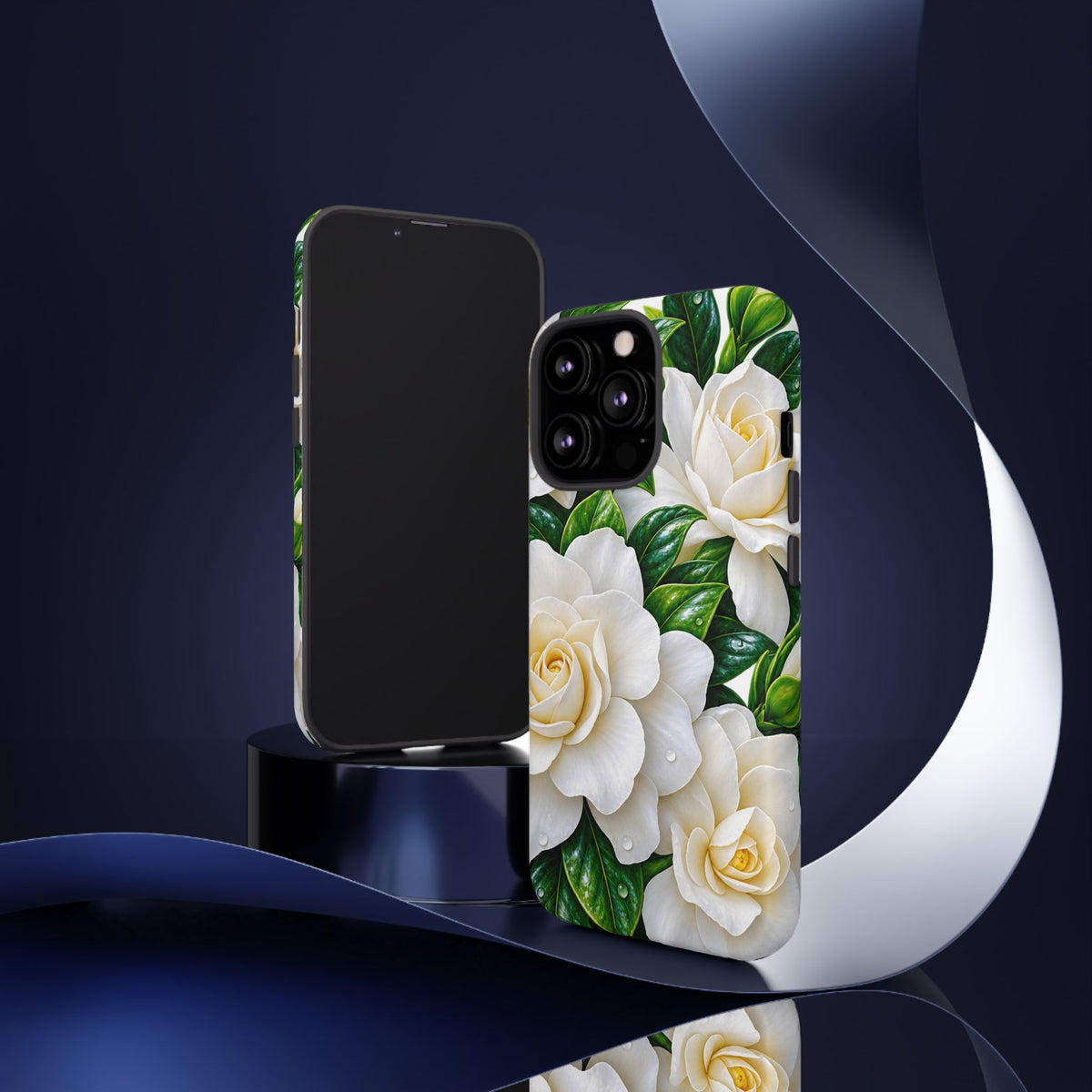 Floral Camellia Tough Case — White Gardenia Phone Cover