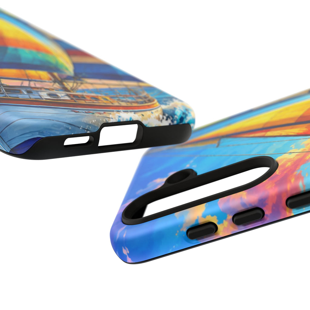 Sailboat Sunset Phone Case — Colorful Nautical iPhone Cover