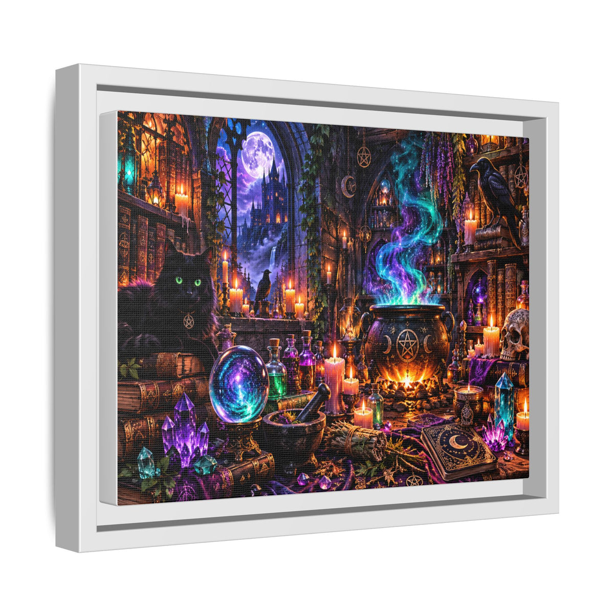 Mystic Witch’s Apothecary Matte Canvas Framed Art