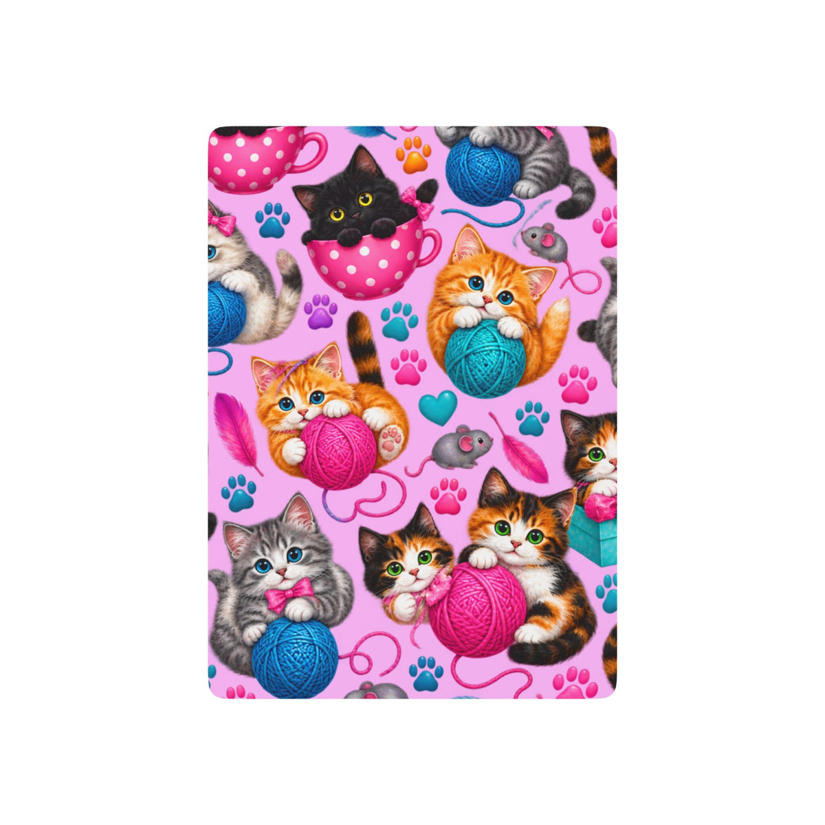 Kittens with Yarn Poker Playing Cards | Cute Cat Card Deck