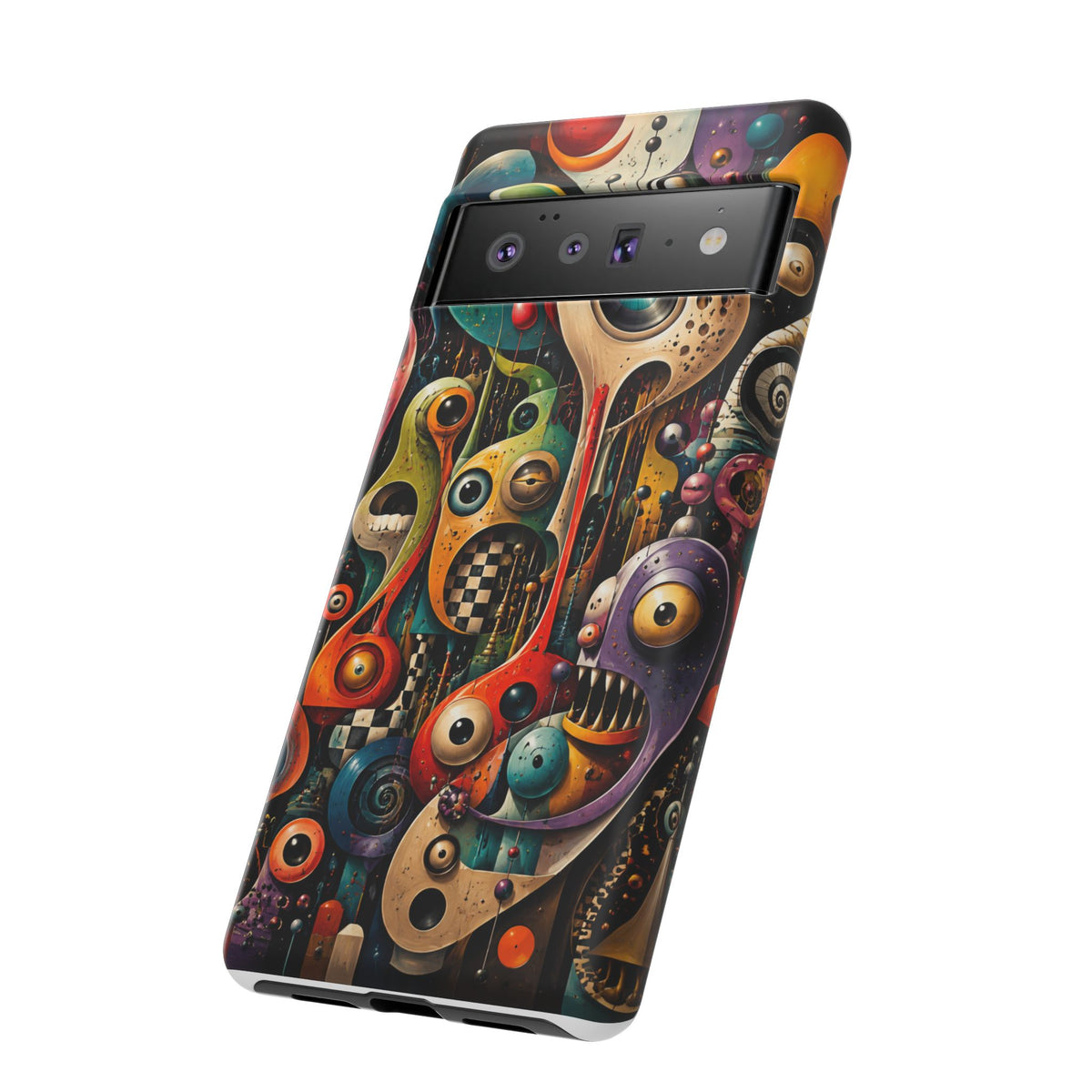 Surreal Monster Art Phone Case — Colorful Abstract Creature Design
