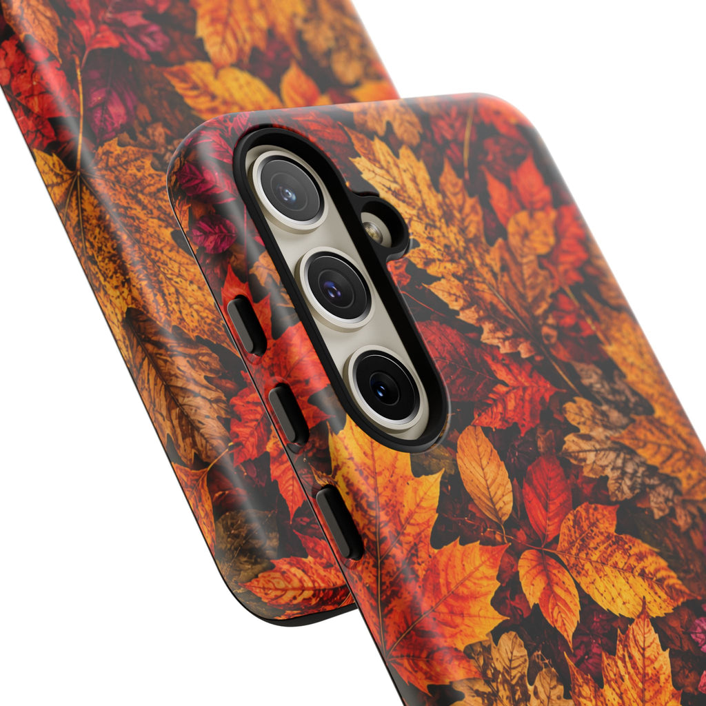 Autumn Leaves Tough Phone Case — Fall Foliage Protective Cover