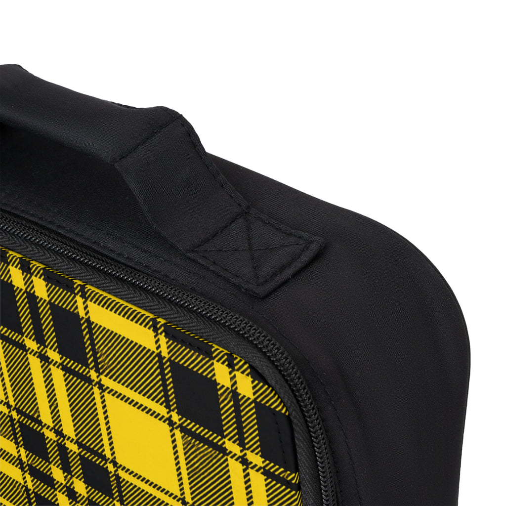 Lunch Bag - Tartan Plaid - Yellow & Black