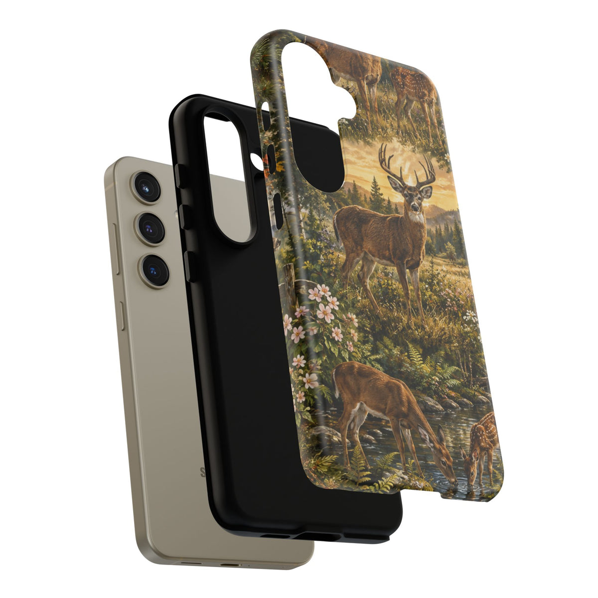 Deer Forest Phone Case — Woodland Bucks Nature iPhone Cover