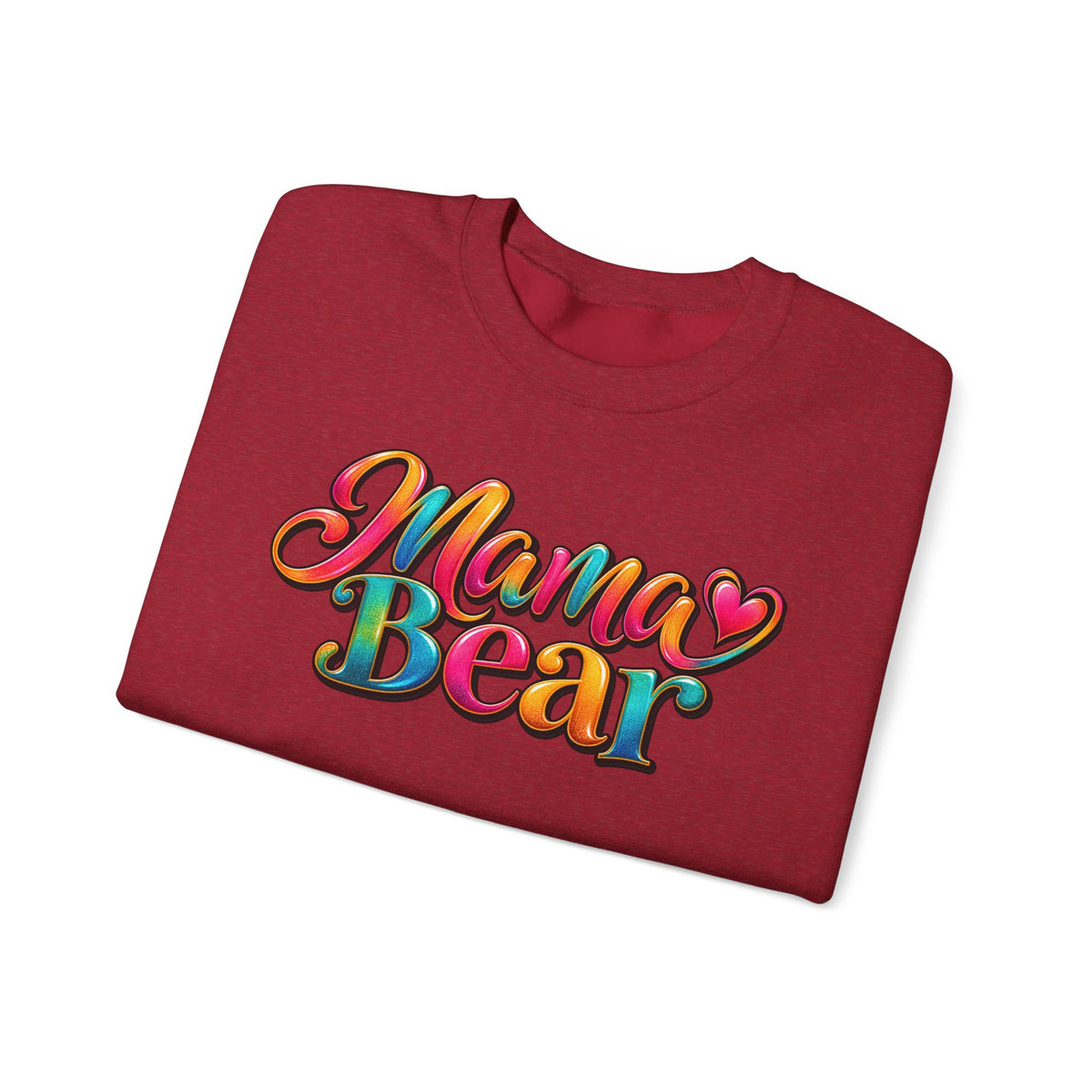 Mama Bear Crewneck Sweatshirt – Colorful Retro Mom Graphic