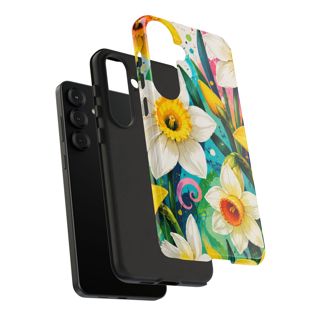Daffodil Floral Phone Case — Bright Spring Garden Protective Cover