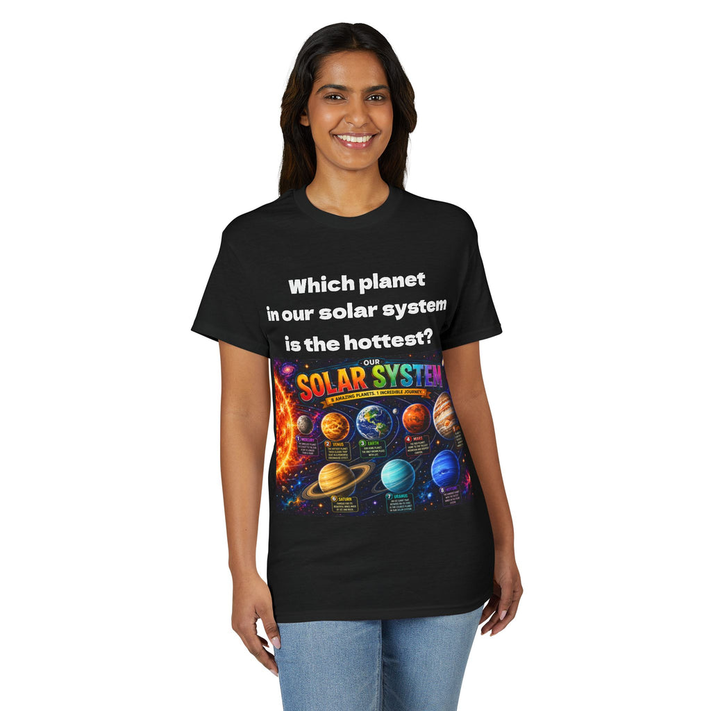 Venus Planet Illustration T-Shirt | Solar System Science Tee