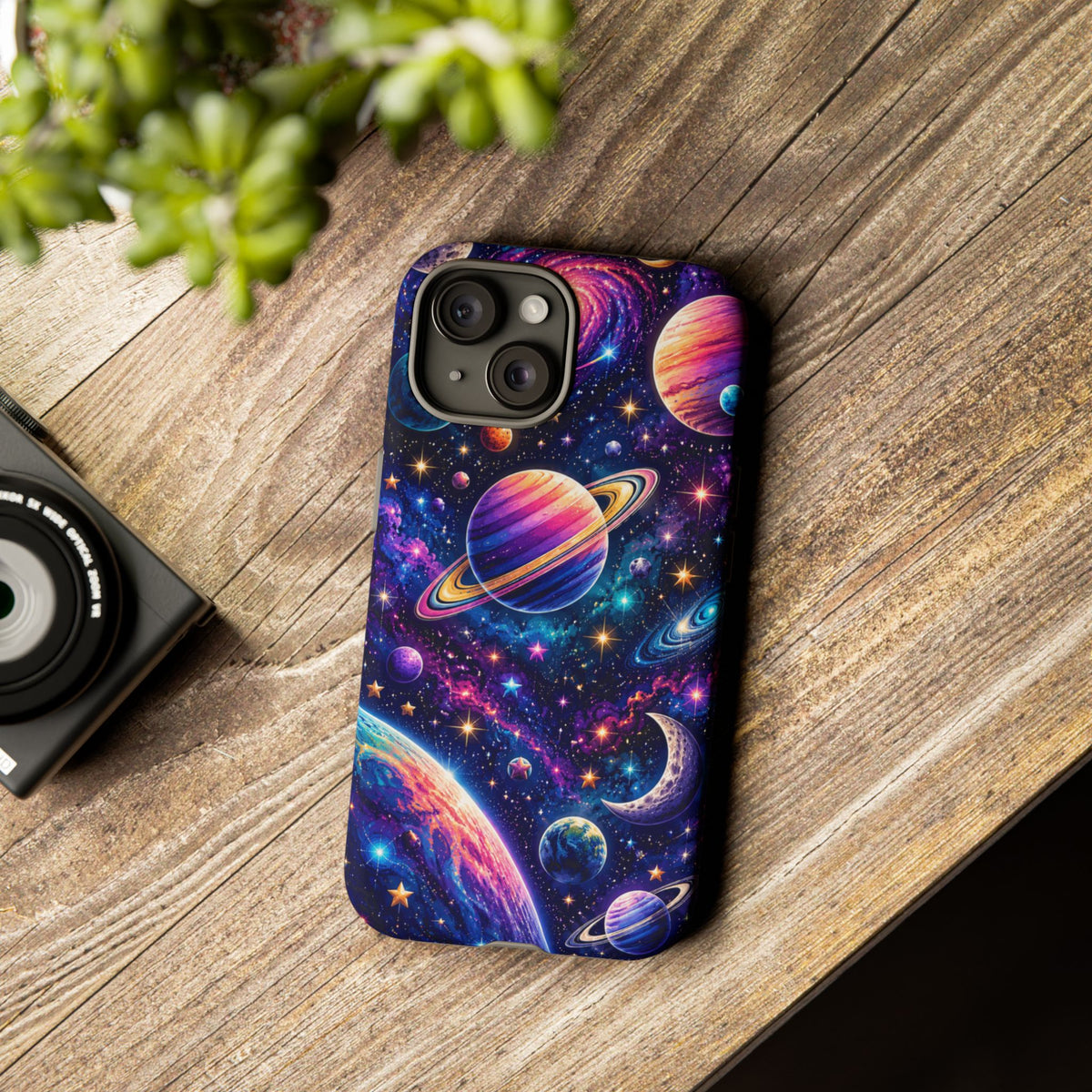 Colorful Galaxy Planets phone case | Tough Case