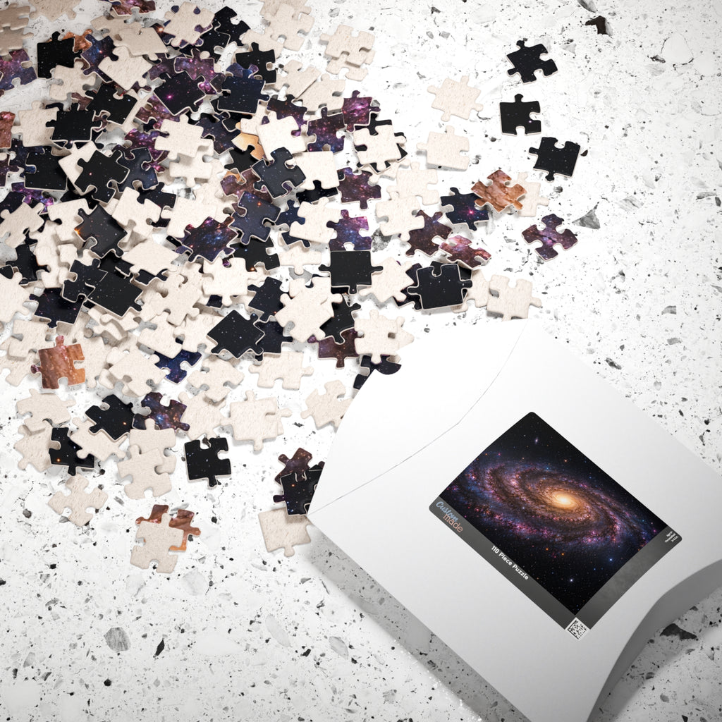 Galaxy Spiral Jigsaw Puzzle — Space Astronomy Puzzle (110/252/520/1014 pcs)