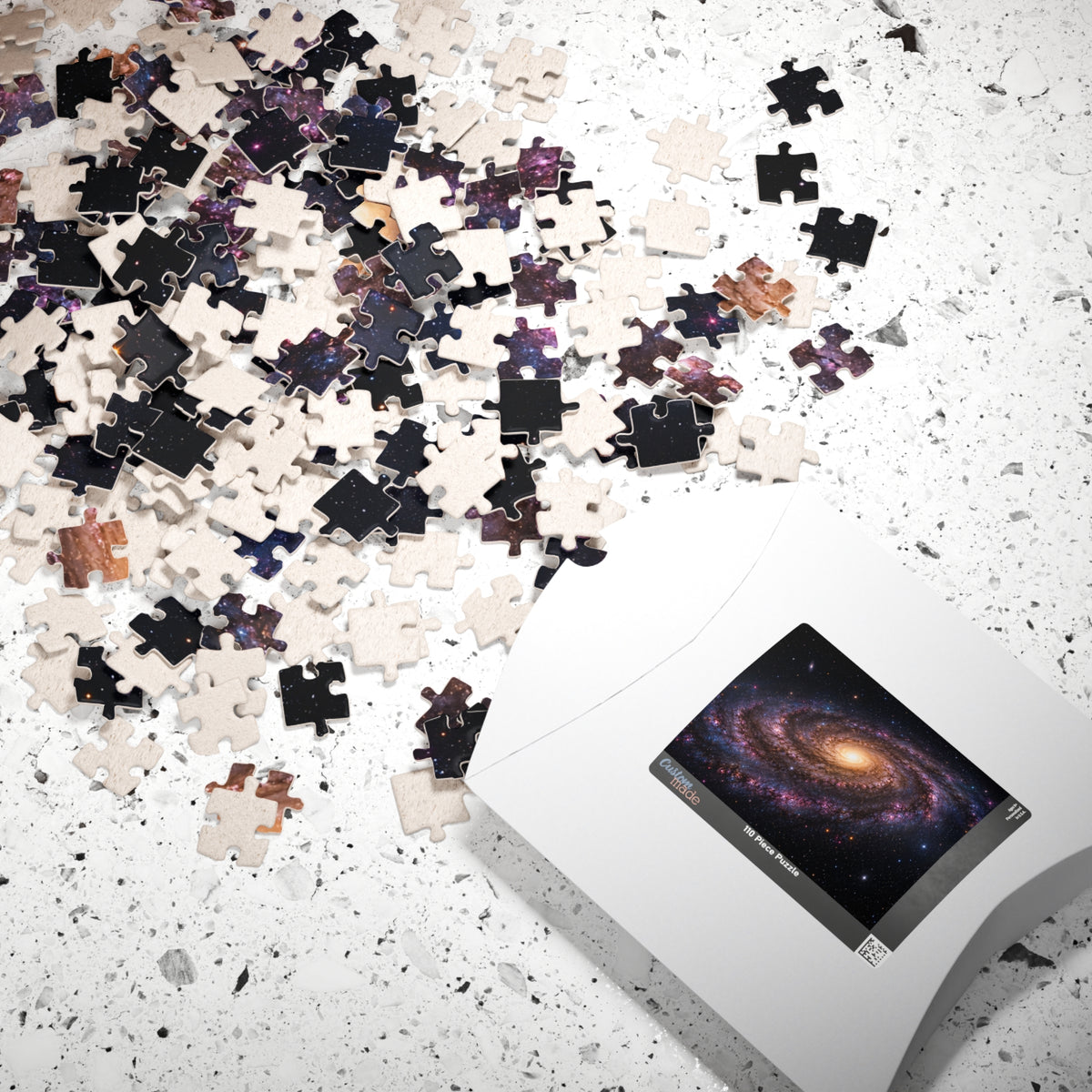 Galaxy Spiral Jigsaw Puzzle — Space Astronomy Puzzle (110/252/520/1014 pcs)