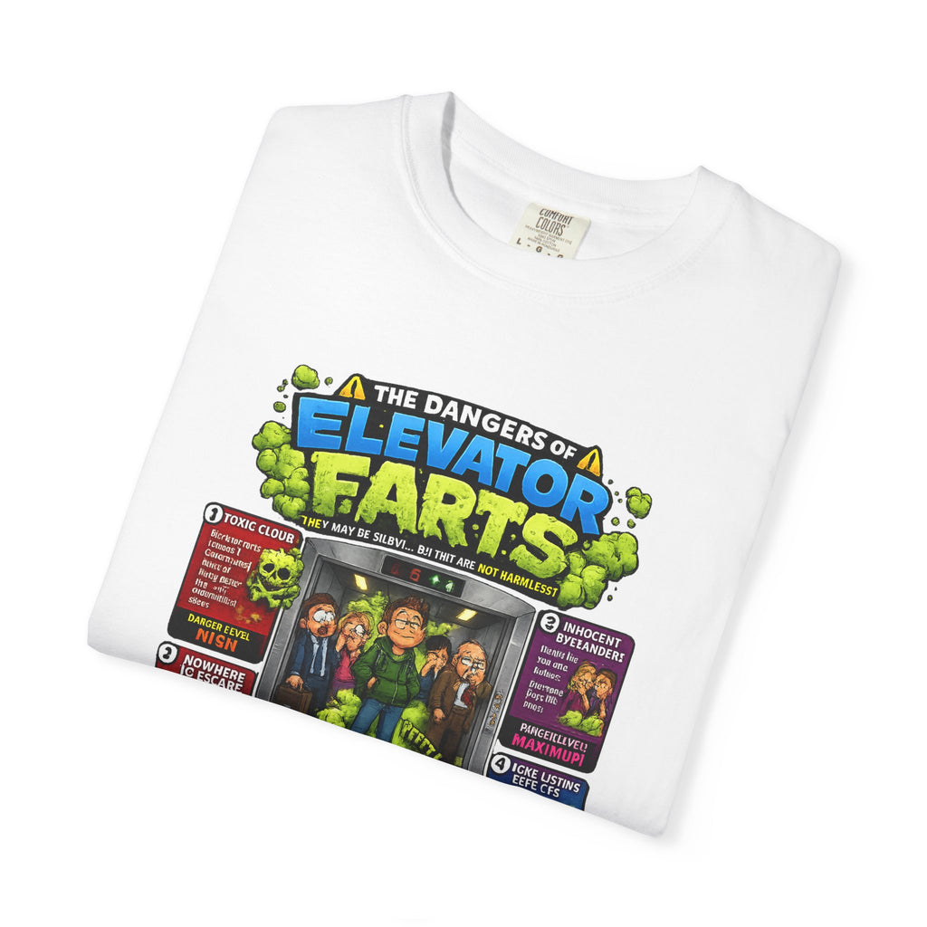 Elevator Farts chart T-shirt | Funny Bathroom Humor Tee