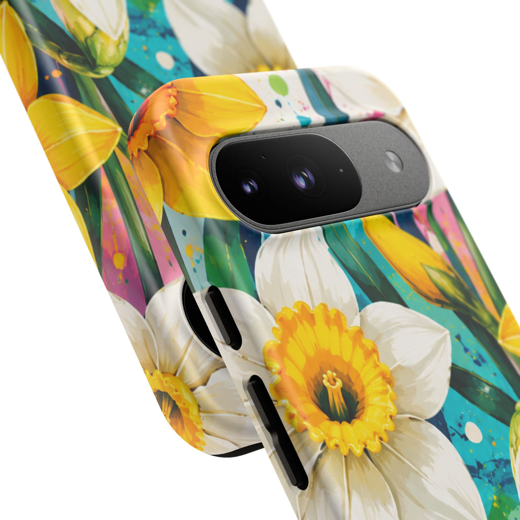Daffodil Floral Phone Case — Bright Spring Garden Protective Cover