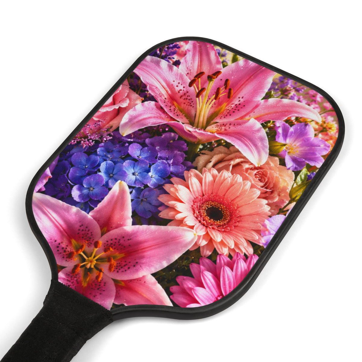 Pink Floral Pickleball Paddle