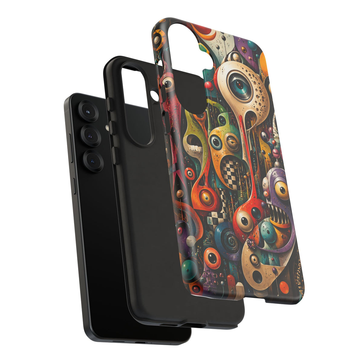 Surreal Monster Art Phone Case — Colorful Abstract Creature Design