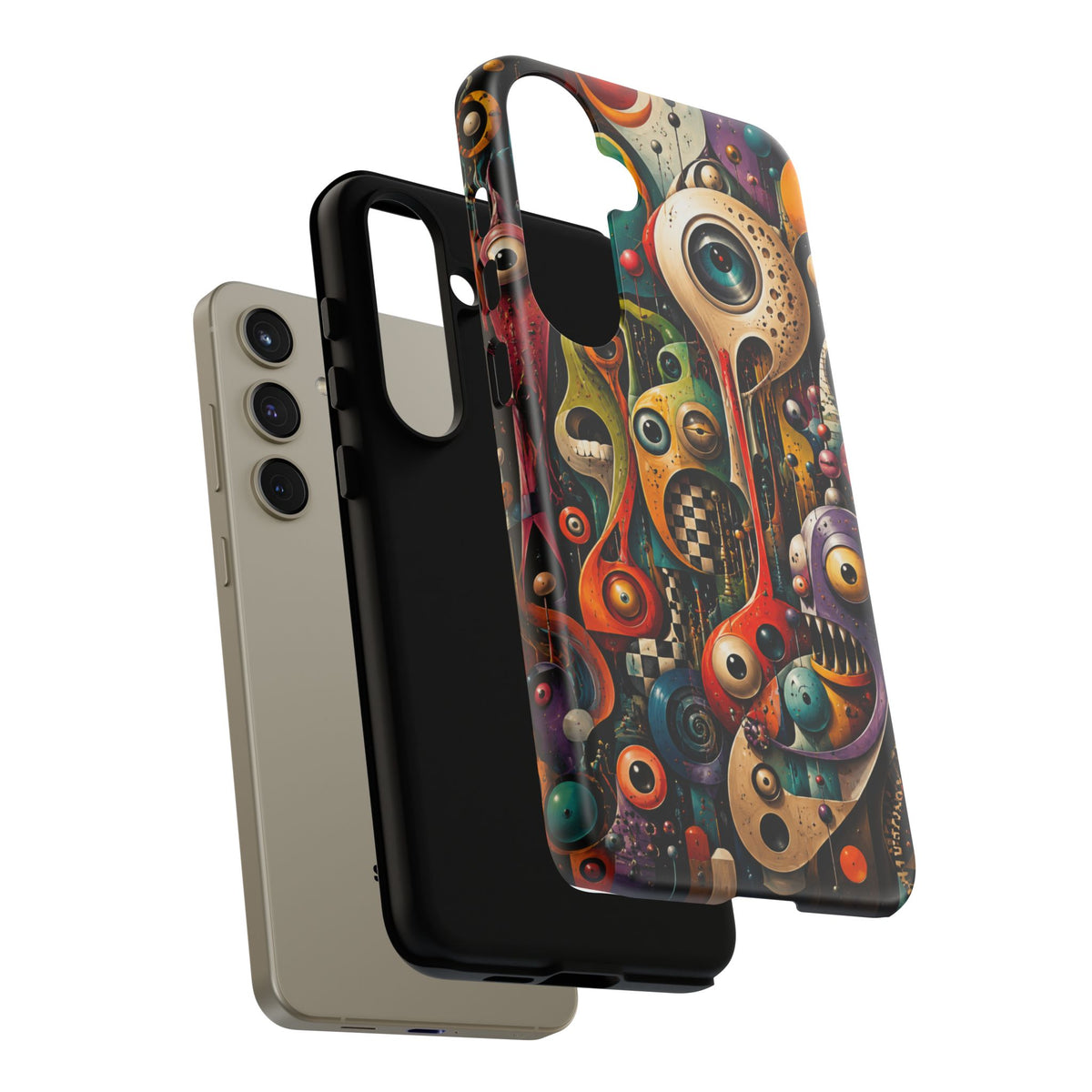 Surreal Monster Art Phone Case — Colorful Abstract Creature Design