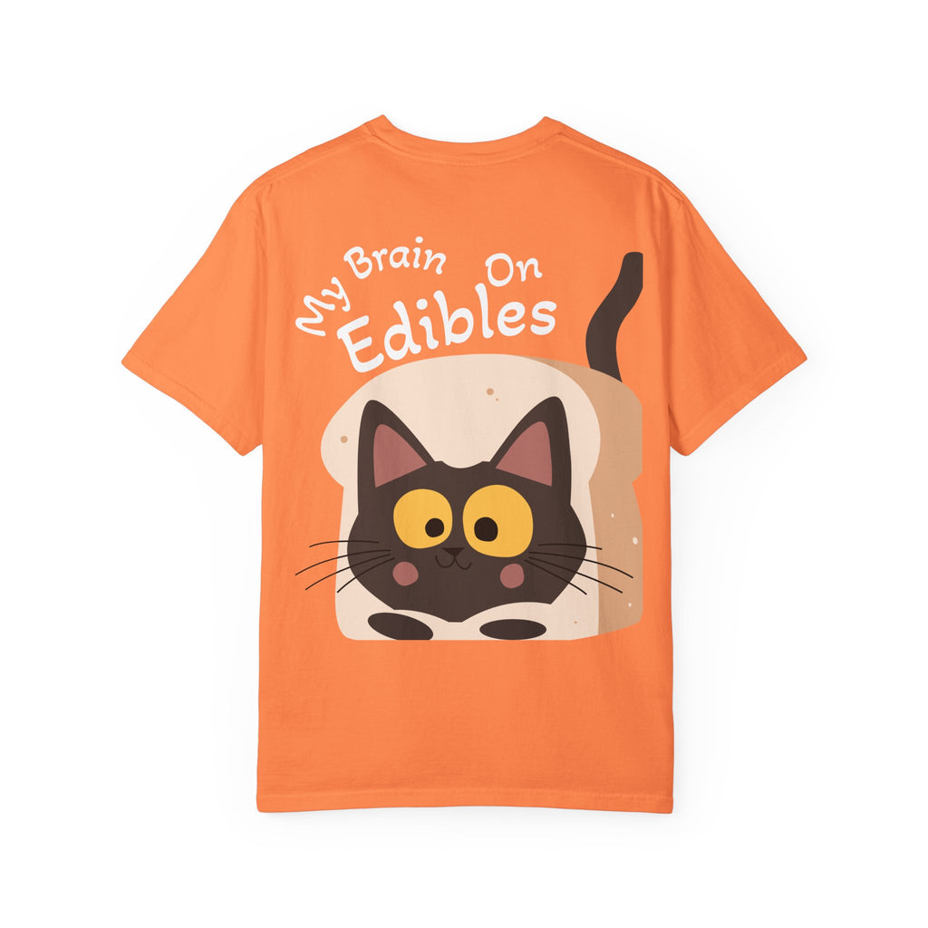 Black Cat in Toast T-Shirt | Cute Kawaii Kitty Illustration