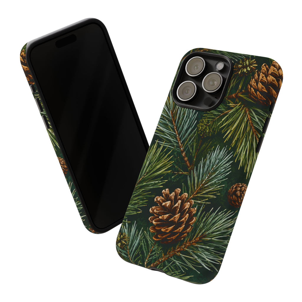 Pinecone Pines Phone Case — Festive Evergreen iPhone Cover
