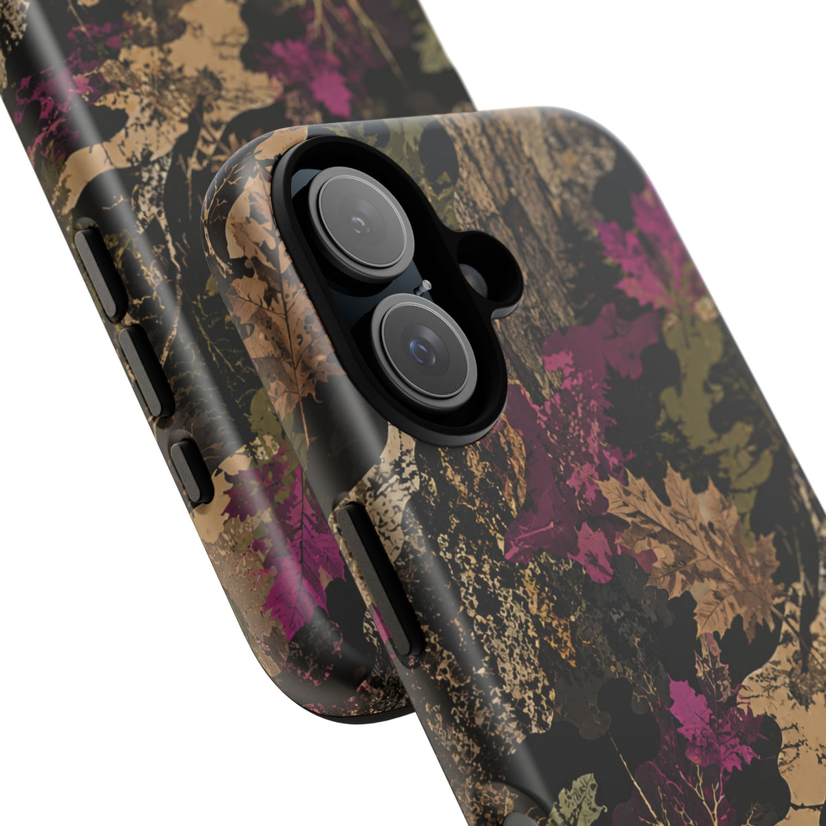 Camo Floral Tough Phone Case — Rugged Nature-Inspired Protection
