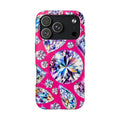 Diamond Bling Tough Phone Case — Sparkling Gems on Hot Pink