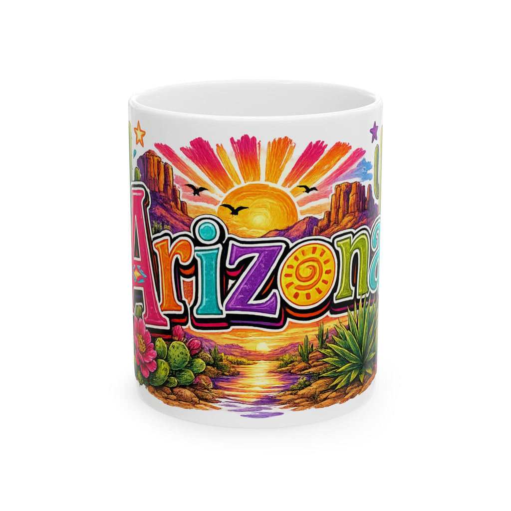 Arizona Sunset Scenic Mug | Desert Landscape Ceramic Mug