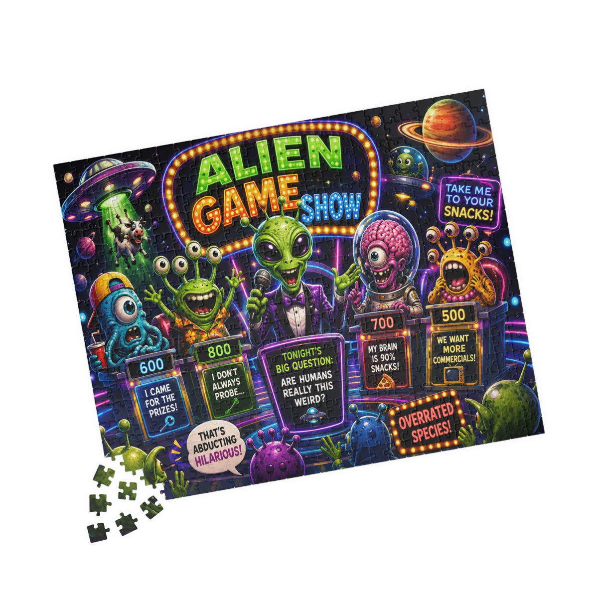 Alien Game Show puzzle | 520-piece jigsaw